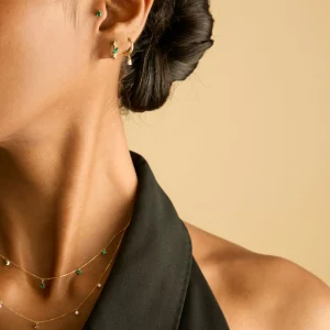 Diamond Charm Necklace in Solid Gold
