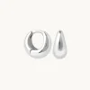 Dome Huggies in Silver