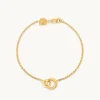Dome Link Bracelet in Gold