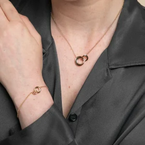 Dome Link Bracelet in Gold