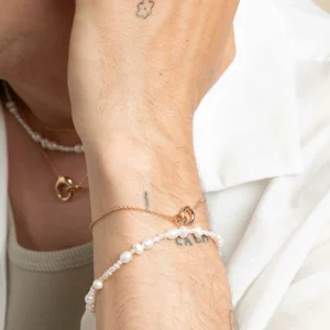 Dome Link Bracelet in Gold