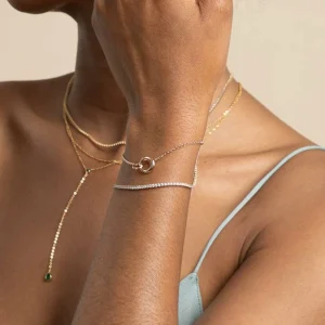 Dome Link Bracelet in Gold