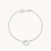 Dome Link Bracelet in Silver
