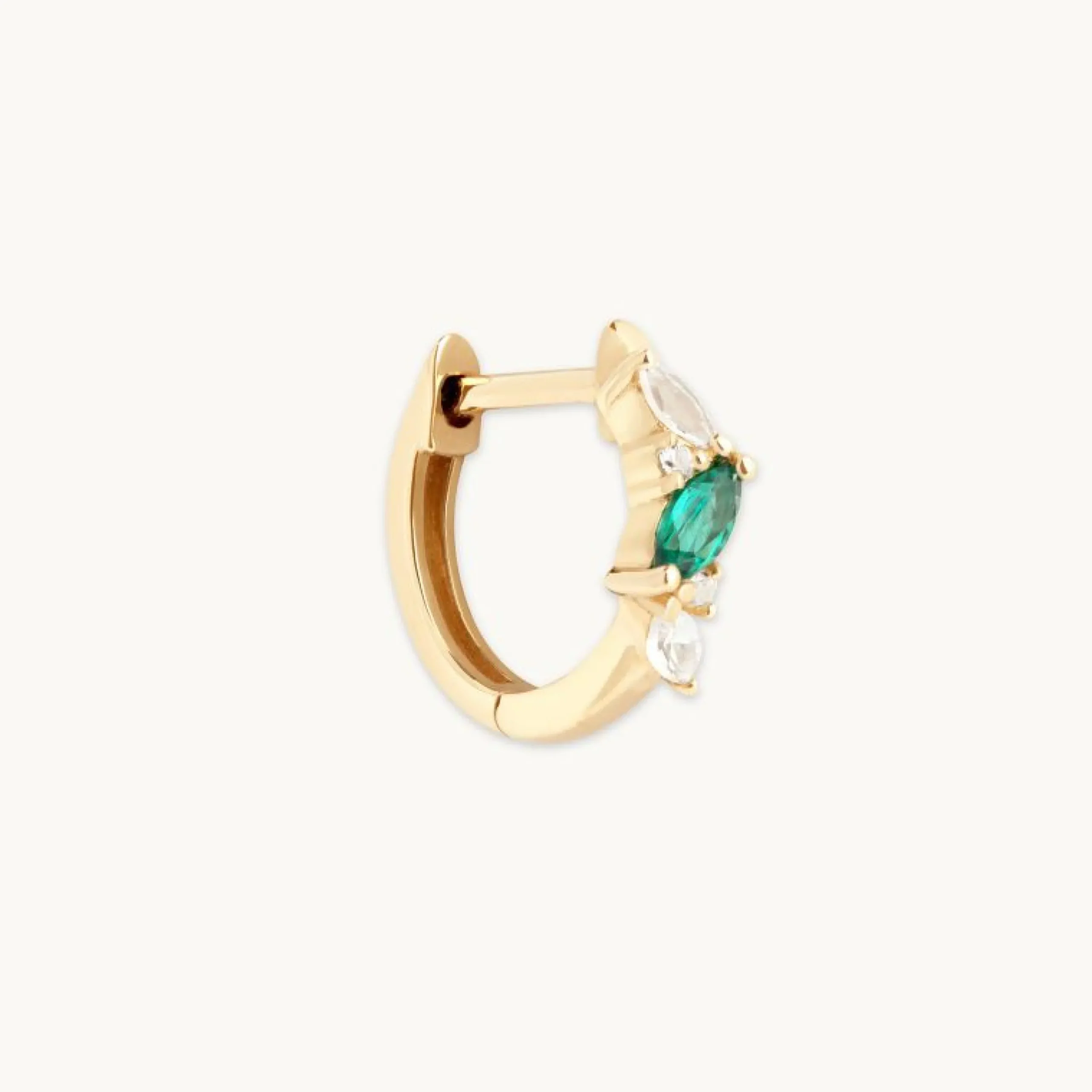 emerald_cluster_piercing__0-1.webp Emerald Cluster Piercing Hoop in Solid Gold