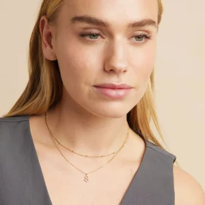 Essential Beaded Chain Necklace in Gold