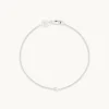 Essential Crystal Charm Bracelet in Silver