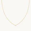 Essential Crystal Pendant Necklace in Gold