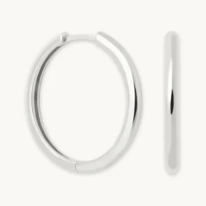 Essential Large Hoops in Silver