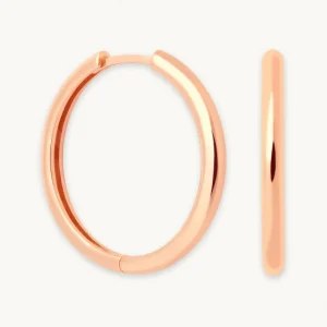 Essential Large Hoops in Rose Gold