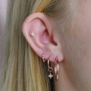 Essential Large Hoops in Rose Gold
