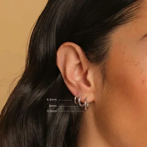 Essential 6.5mm Hoop in Silver