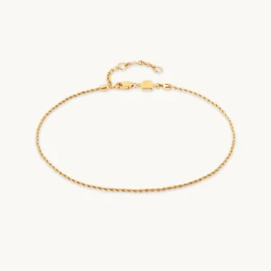 Essential Rope Chain Anklet in Gold