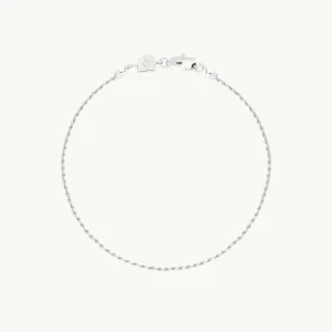 Essential Rope Chain Bracelet in Silver