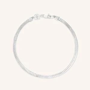 Essential Snake Chain Bracelet in Silver