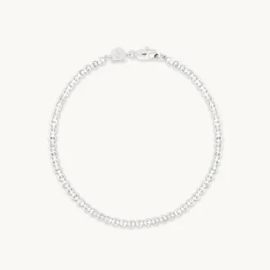 Gleam Bold Tennis Chain Bracelet in Silver