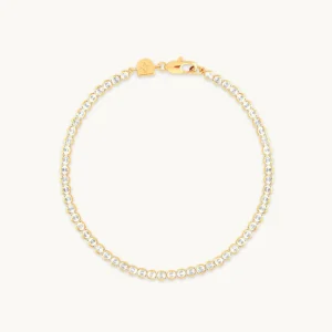 Gleam Bold Tennis Chain Bracelet in Gold