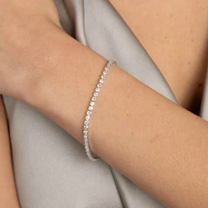 Gleam Bold Tennis Chain Bracelet in Silver