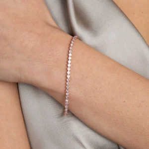 Gleam Bold Tennis Chain Bracelet in Rose Gold