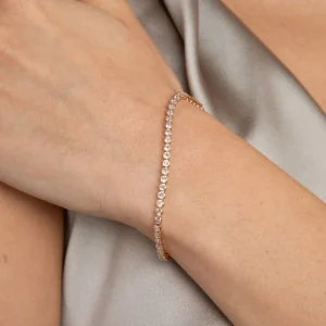 Gleam Bold Tennis Chain Bracelet in Gold