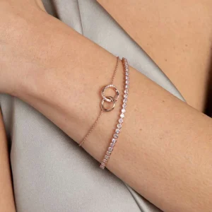 Gleam Bold Tennis Chain Bracelet in Rose Gold