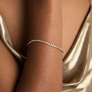 Gleam Bold Tennis Chain Bracelet in Gold