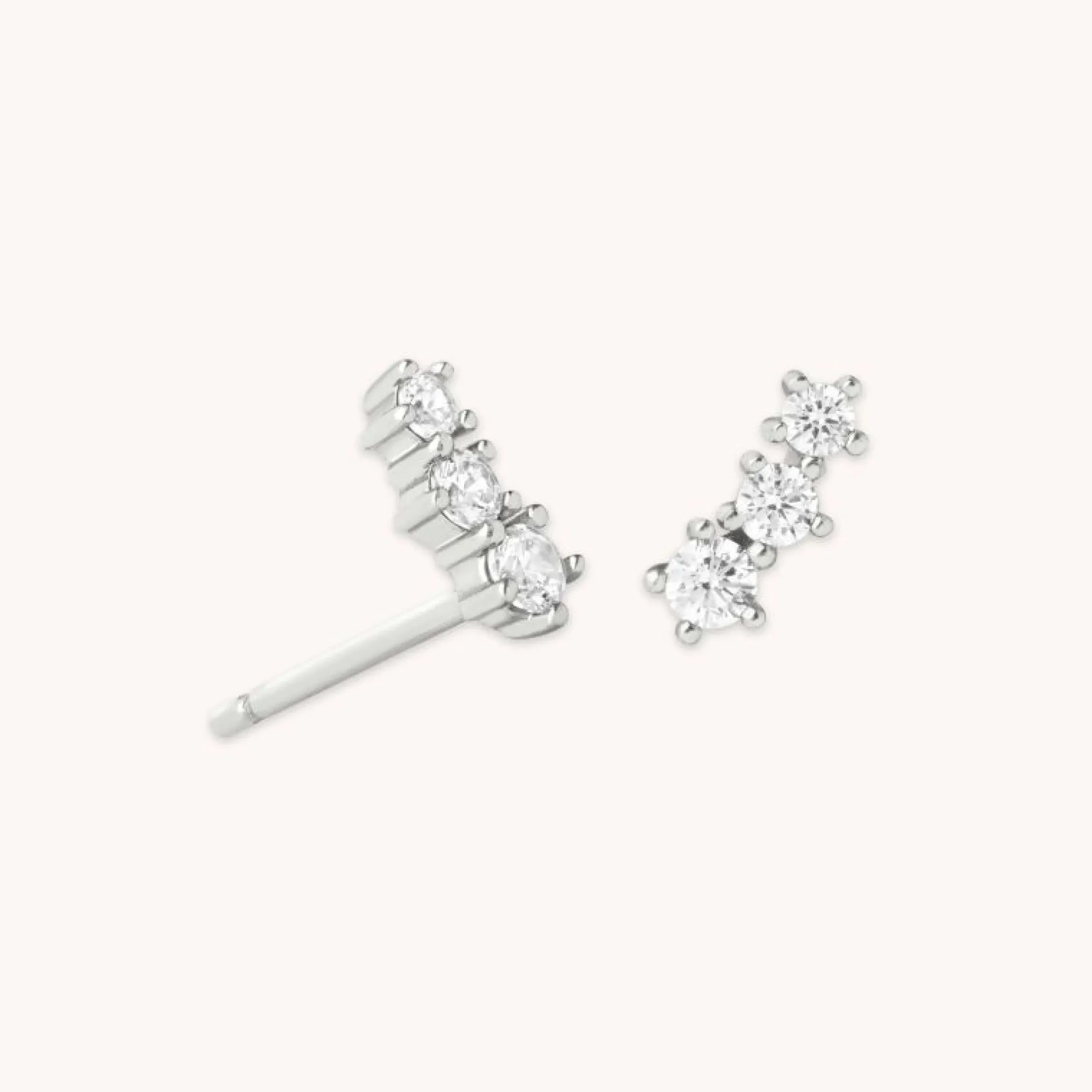 glimmer_crystal_climber_s_0.webp Glimmer Crystal Climber Stud Earrings in Silver