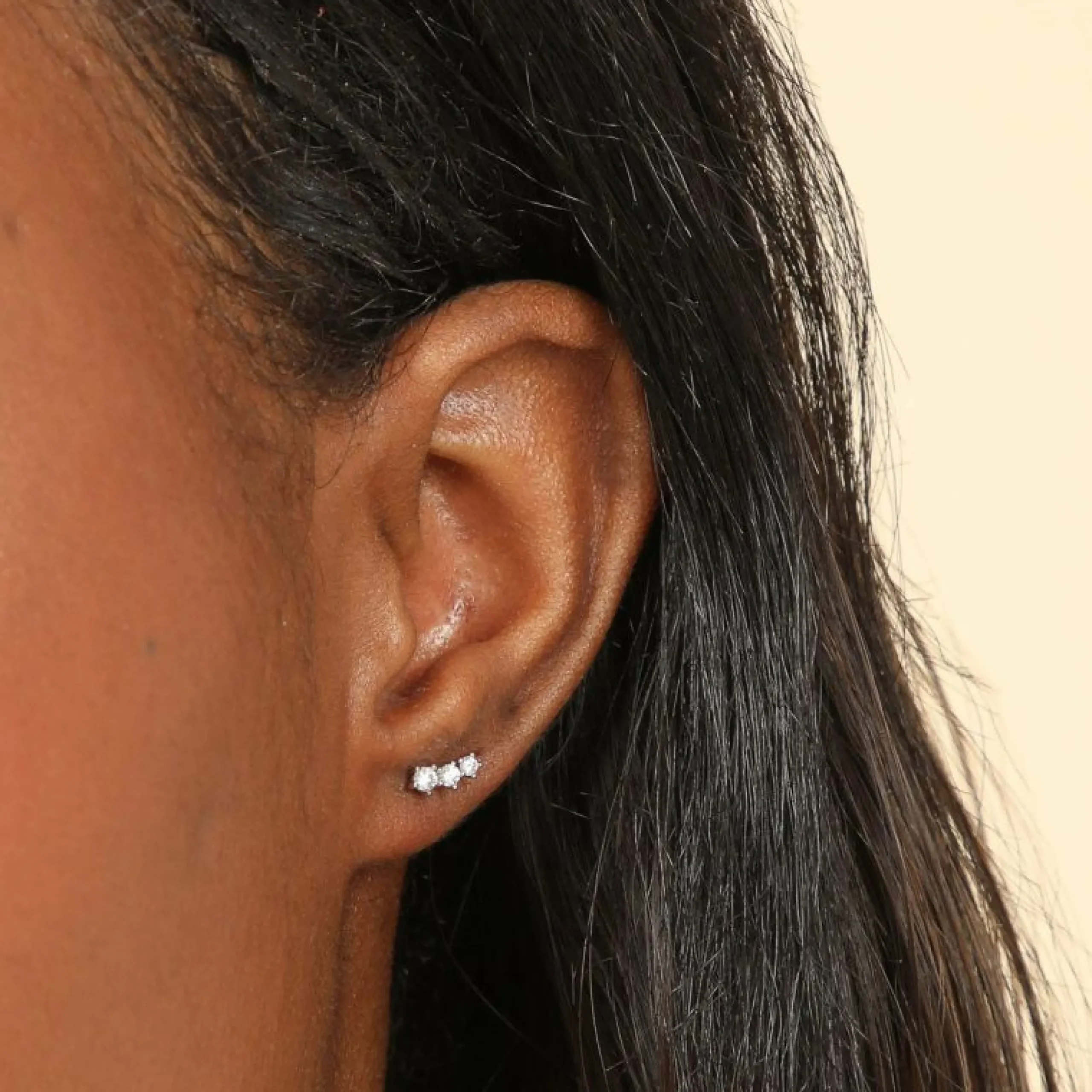 glimmer_crystal_climber_s_1.webp Glimmer Crystal Climber Stud Earrings in Silver