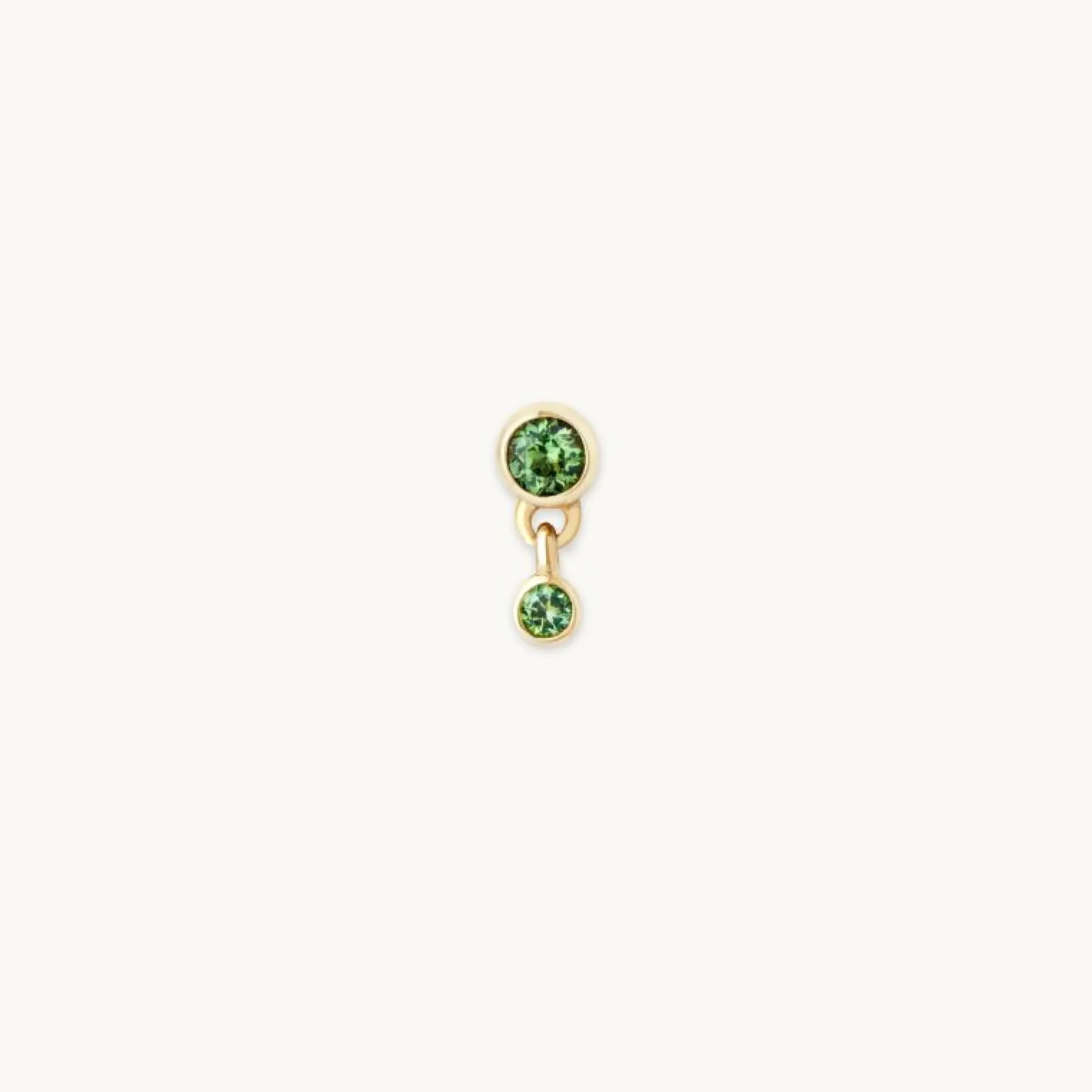 green_tourmaline_double_p_3.webp Green Tourmaline Double Piercing Stud in Solid Gold