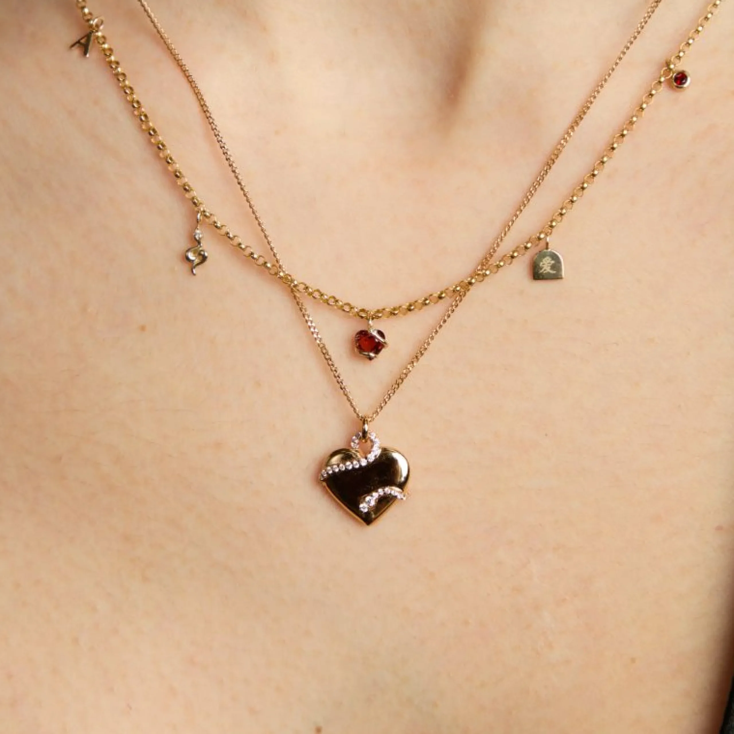 heart_amp_snake_pendant_n_6.webp Heart & Snake Pendant Necklace in Gold