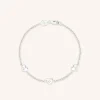 Heart Charm Bracelet in Silver