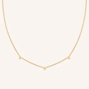 Heart Charm Necklace in Gold