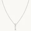 I Initial Bold Pendant Necklace in Silver