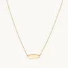 ID Pendant Necklace in Solid Gold