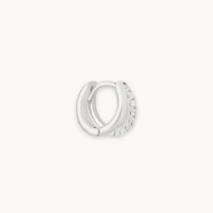 Illusion Crystal Hoop 6.5mm in Silver