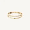 Illusion Topaz Band Ring in Solid Gold