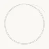 Illusion Twist Double Chain Necklace in Silver