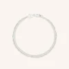 Illusion Twist Double Chain Bracelet in Silver