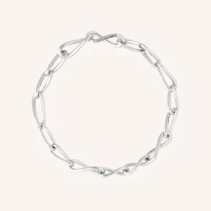 Infinite Chain Bracelet in Silver