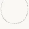 Infinite Chain Necklace in Silver