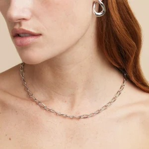 Infinite Chain Necklace in Silver