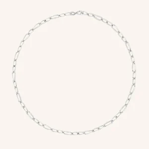 Infinite Slim Chain Necklace in Silver