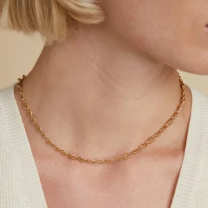 Infinite Slim Chain Necklace in Gold