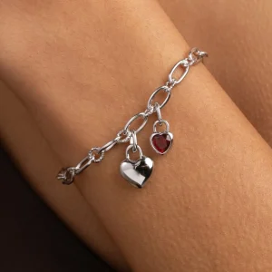 Love Heart Talisman Charm in Silver