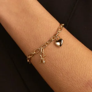 Love Heart Talisman Charm in Gold