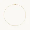 Marylebone Chain Anklet in Solid Gold