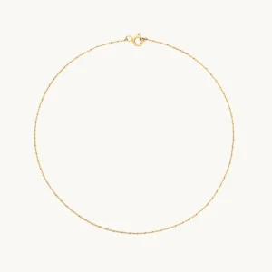 Marylebone Chain Anklet in Solid Gold
