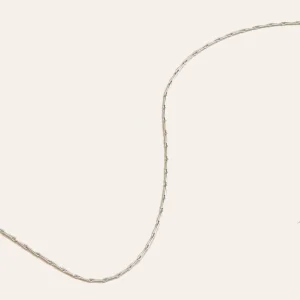 Marylebone Chain Necklace in Solid White Gold