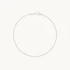 Miyu Chain Bracelet in Solid White Gold