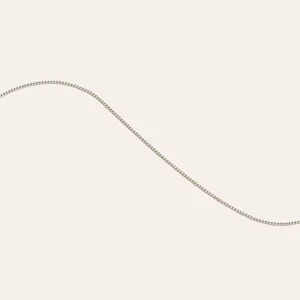 Miyu Chain Necklace in Solid White Gold