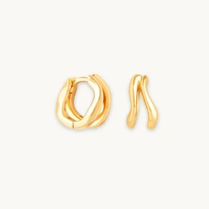 Molten Duo Huggies in Gold